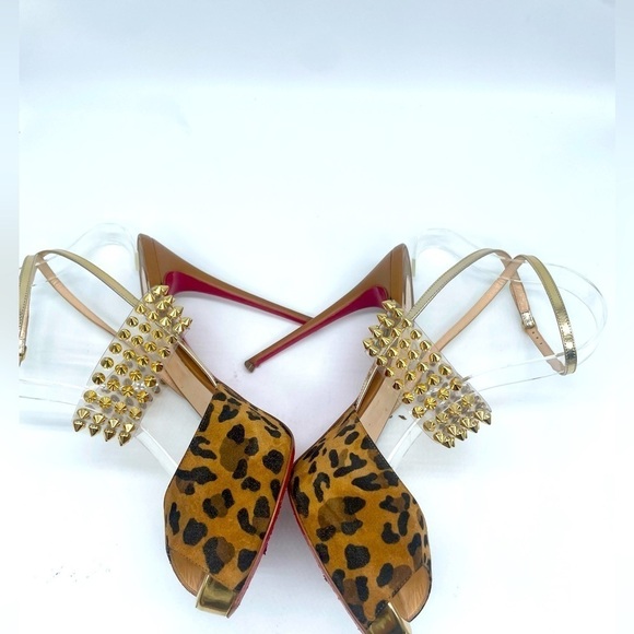 Christian Louboutin Levita Girl Leopard Print High Heel Sandals EU 40 - Picture 9 of 11